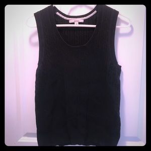 Black sweater vest